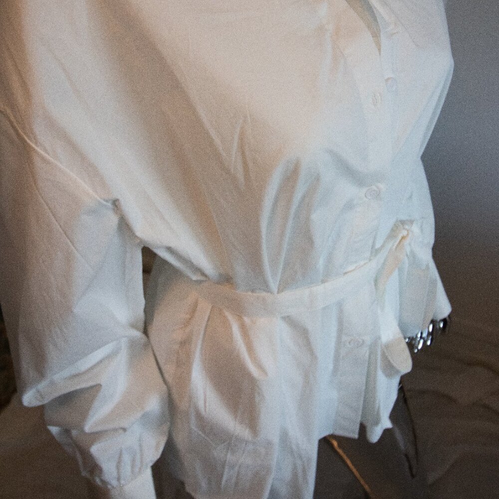 White Button-Down With Detachable Adjustable Wais… - image 3